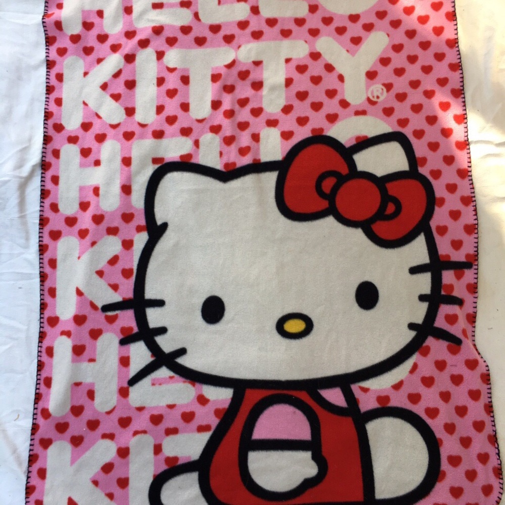 hello kitty sanrio pink blanket